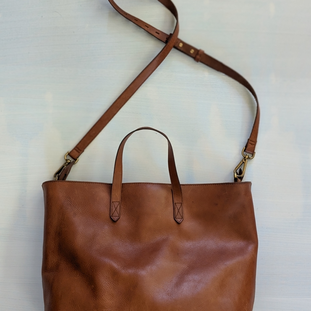 Brown Leather Tote Bag